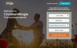 Christian Mingle Homepage