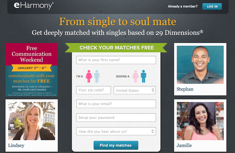 Dating Site Comparison: Match.com vs eHarmony - Dating Site Reviews