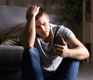 Depression during online dating