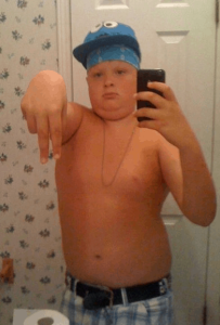 Infamous fat kid selfie