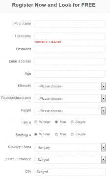 The first step when registering to InterracialMatch
