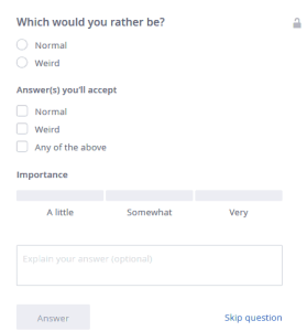A question about your dating habit on OkCupid