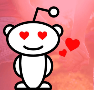 Reddit mascot in love