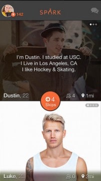 Matchmaking in the Spark iPhone app